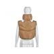 Stand-up Collar Zipper Sleeveless Padded Short Jacket