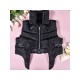 Stand-up Collar Zipper Sleeveless Padded Short Jacket