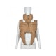 Stand-up Collar Zipper Sleeveless Padded Short Jacket