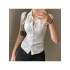 Women’s Pure Color Short Sleeve Blouses