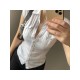 Women’s Pure Color Short Sleeve Blouses