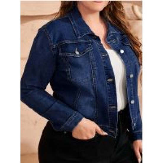 Plus-size Women Denim Jacket – Mallcopilot fashion women's clothings and shoes outlet factory store