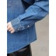 Long Sleeve Solid Color Non-Stretch Denim Coat – Button-Up Front, Loose Fit, Casual Style for Spring and Fall – Womens Fashion Denim Clothing – Mallcopilot fashion women's clothings and shoes outlet factory store