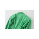 Casual Pure Green Long Sleeve Blouse For Women