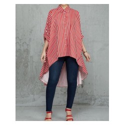 Fashion Casual Striped Women’s Short Sleeve Shirts