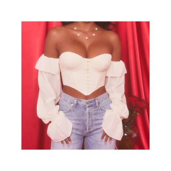 Designer Off The Shoulder Ladies Blouse