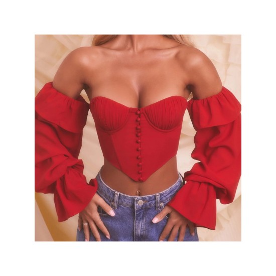 Designer Off The Shoulder Ladies Blouse