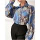 Designer Lantern Sleeve Ladies Full Sleeve Blouse