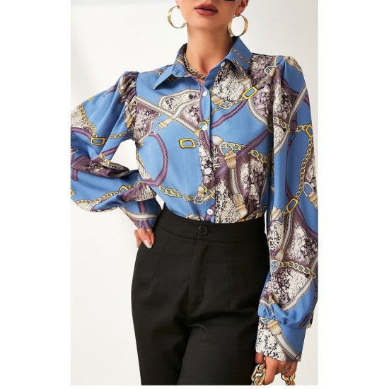 Designer Lantern Sleeve Ladies Full Sleeve Blouse