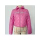 Letter Embroidered Turn Down Collar Zipper Short Cotton Jacket