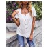 Solid Color Square Neck Ruffled Sleeve Ladies Top