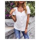 Solid Color Square Neck Ruffled Sleeve Ladies Top