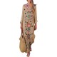 Casual Dress Ethnic Dress Shift Dress Long Dress Maxi Dress Lake blue White Yellow Long Sleeve Paisley Print Summer Spring V Neck Stylish Winter Dress Fall Dress Loose Fit 2023 S M L XL 2XL