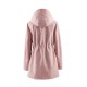 Chic Cozy Hooded Coat with Drawstring Waist ÿ Zip-Up Long Sleeve Design for Stylish Fall & Winter Comfort ÿ Women’s Apparel