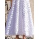 Lace Dress Cutout Eyelet Pure Color Casual Dress Swing Dress Long Dress Maxi Dress White Half Sleeve Fall Spring V Neck Weekend 2023 S M L XL 2XL 3XL