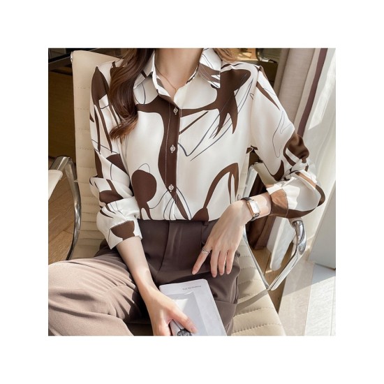 2022 New Printing Long Sleeve Women’s Shirt