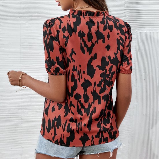 Sexy Fashion Leopard Print Women’s Blouse