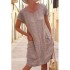 Shift Dress Knee Length Dress Short Sleeve Pure Color Pocket Spring Summer Crew Neck Basic Casual Classic Loose 2023 S M L XL 2XL 3XL 4XL 5XL / Cotton