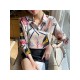 Korean Casual Printing Women’s Long Sleeve Shirt Top