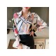 Korean Casual Printing Women’s Long Sleeve Shirt Top