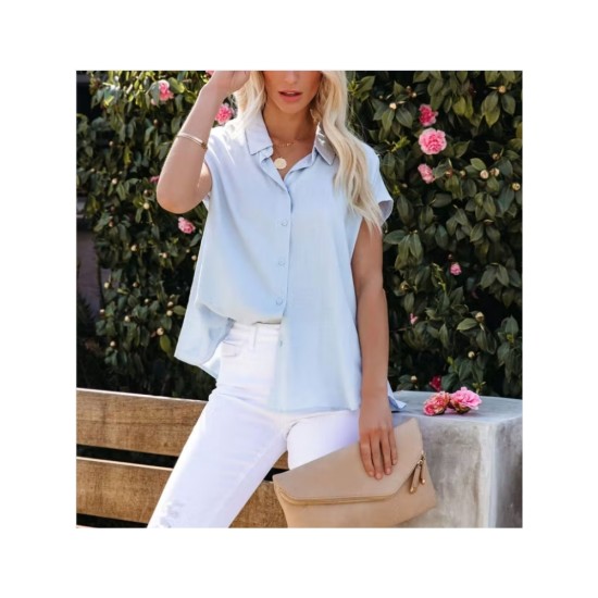 Chic Casual Pure Color Women’s Shirt