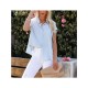 Chic Casual Pure Color Women’s Shirt