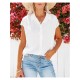 Chic Casual Pure Color Women’s Shirt