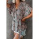 Chiffon Loose Printed Short Sleeve Top