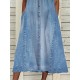 Casual Dress Denim Shirt Dress Midi Dress Denim Classic Modern Outdoor Daily Vacation V Neck Ruched Button Short Sleeve Summer Spring 2023 Regular Fit Blue Plain S M L XL 2XL