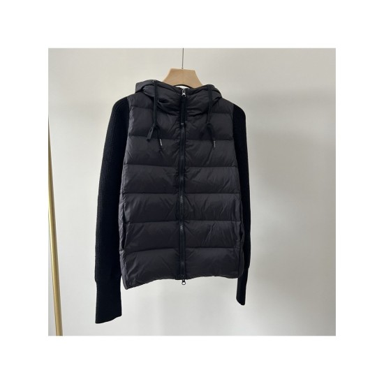 Solid Pachwork Bubble Down Coat