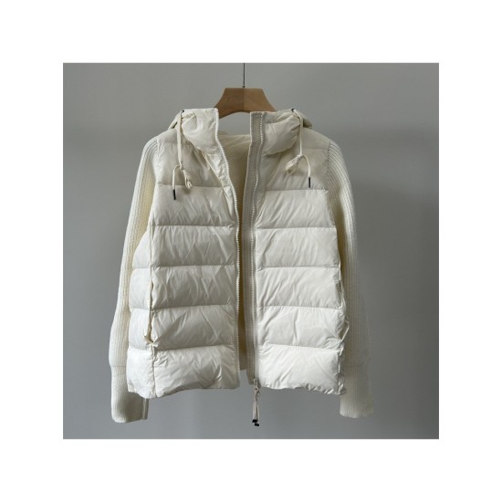 Solid Pachwork Bubble Down Coat