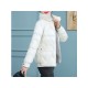 Plus Size Heart Shape Solid Winter Short Coat