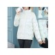 Plus Size Heart Shape Solid Winter Short Coat