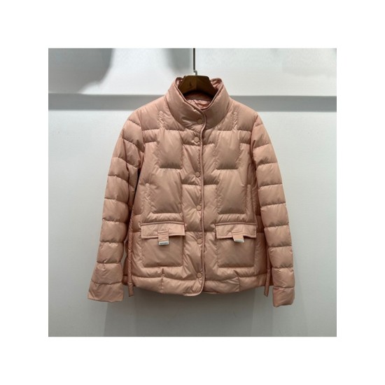 Solid Color Casual Down Coat