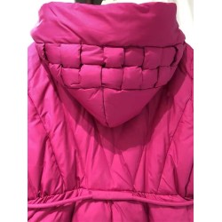 Solid Color Hooded Long Down Coat