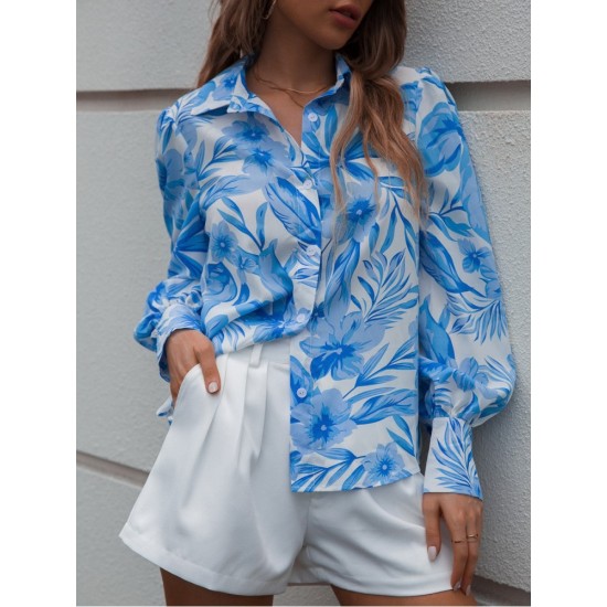 Summer Casual New Printed Long Sleeve Blouses