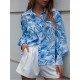 Summer Casual New Printed Long Sleeve Blouses