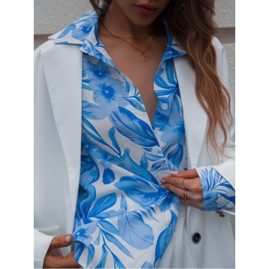 Summer Casual New Printed Long Sleeve Blouses