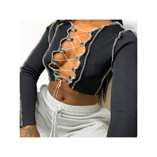 Fashion Sexy Long Sleeve Tops Blouses