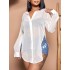 See Through White Long Sleeve Ladies Blouse