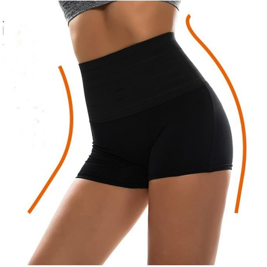 Shapewear Casual / Sporty Shorts Scrunch Butt Shorts Anti Chafing Shorts Short Pants Weekend Yoga Stretchy Solid Colored Tummy Control Butt Lift High Waist Skinny White Black Beige S M L XL