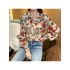 Women’s Printed Chiffon Long Sleeve Blouses